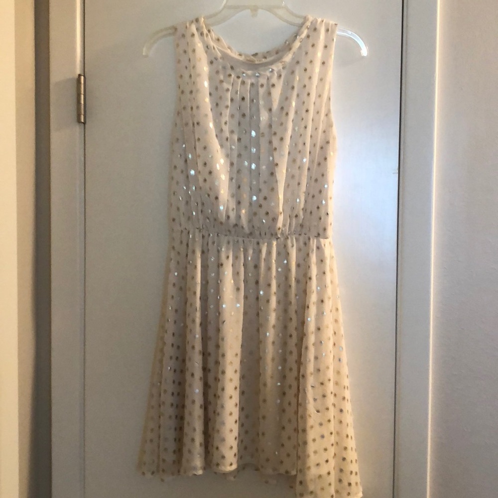 Cream and Gold Dress